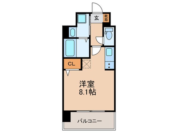 メイクス博多石城の物件間取画像